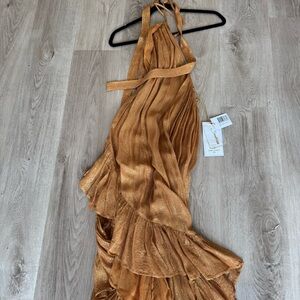 NWT Sundress Sophie Dress Los Sand Open Back Belted Tiered Cocktail Gala XS - S